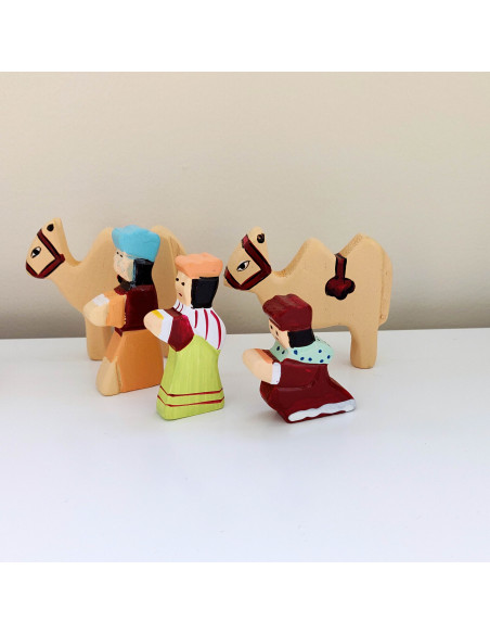 Kerststal handgesneden