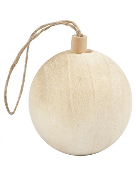 Houten kerstbal Houten kerstbal