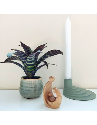 Handgesneden mini kerststal