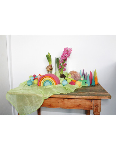 Bos regenboog kezels pastel