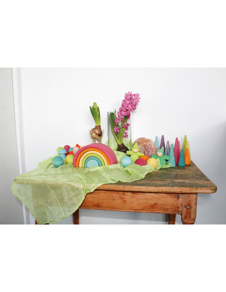 Bos regenboog kezels pastel