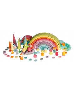 Bos regenboog kezels pastel 2