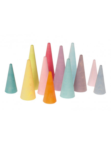 Bos regenboog kezels pastel