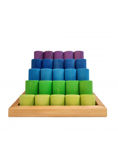 Bouwblokken rond trap