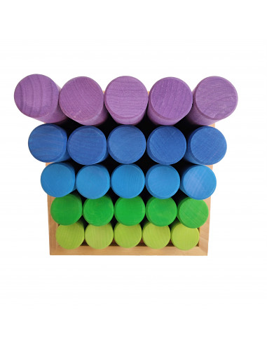 Bouwblokken rond trap