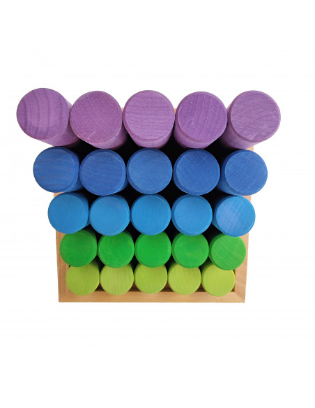 Bouwblokken rond trap