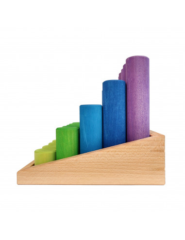 Bouwblokken rond trap