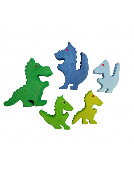 Draken set blauw Draken set blauw