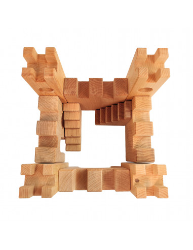 Houten kasteel blokken