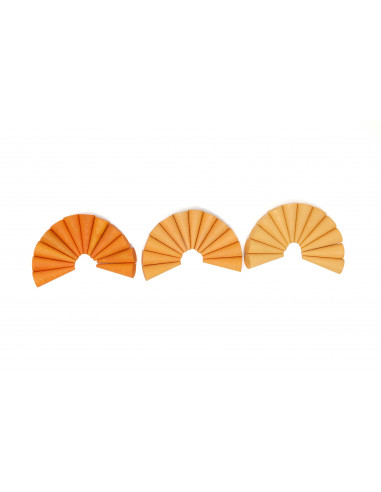 Oranje kegeltjes