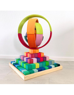 Bouwblokken pyramide groot 2