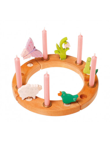 Verjaardagsring klein naturel