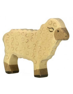 Wit schaap Holztiger