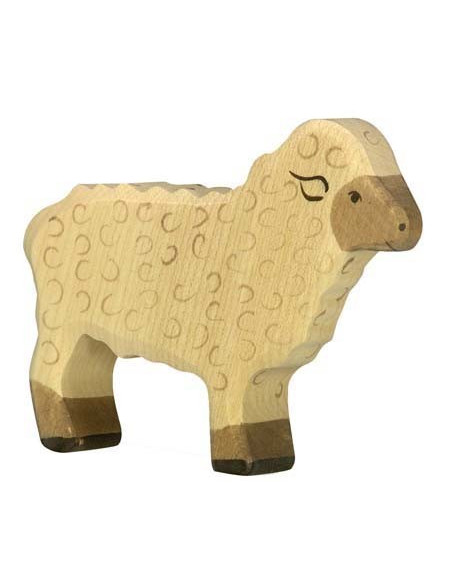 Wit schaap Holztiger