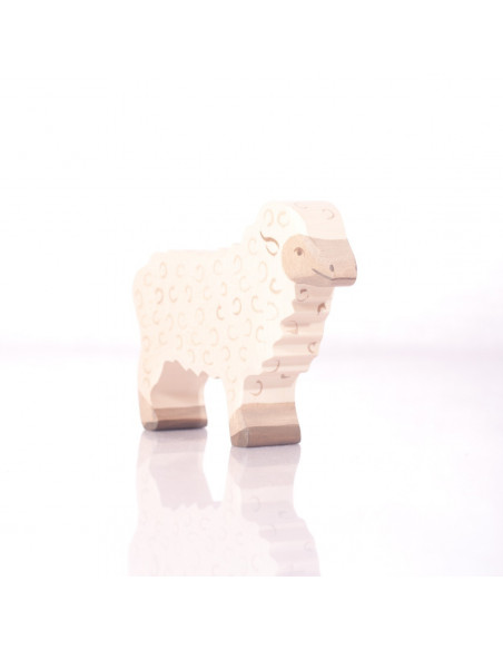 Wit schaap Holztiger