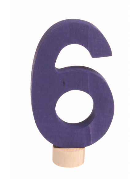 Cijfer 6 voor verjaardagsring