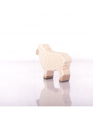 Wit schaap Holztiger