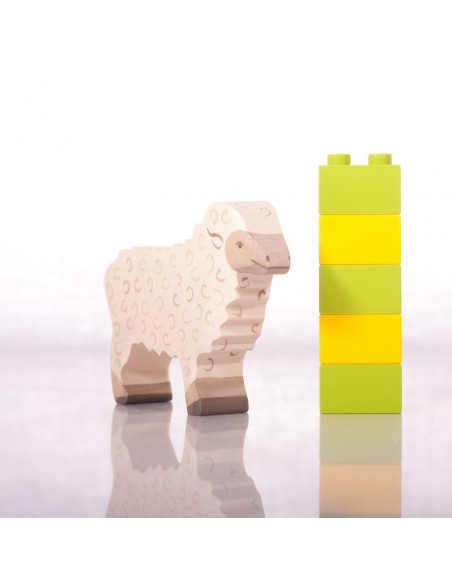 Wit schaap Holztiger