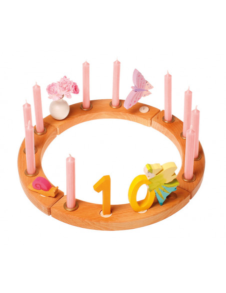 Verjaardagsring groot naturel