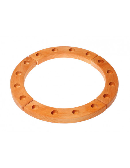 Verjaardagsring groot naturel