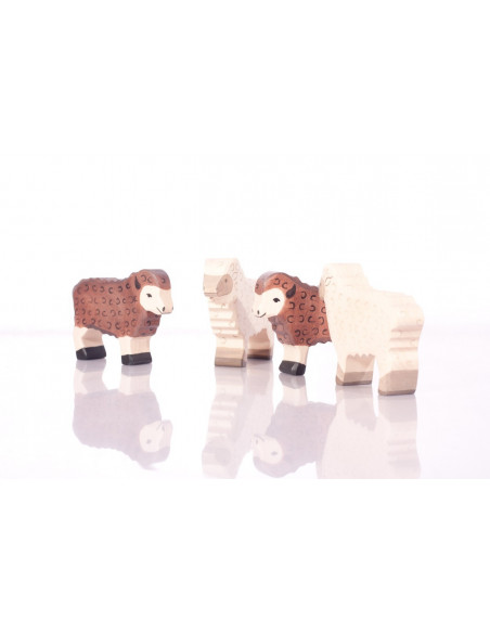 Wit schaap Holztiger