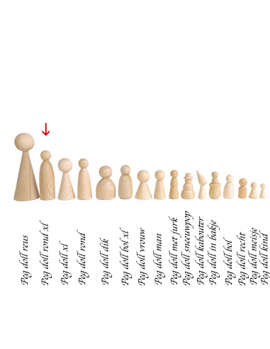 Peg doll rond XL