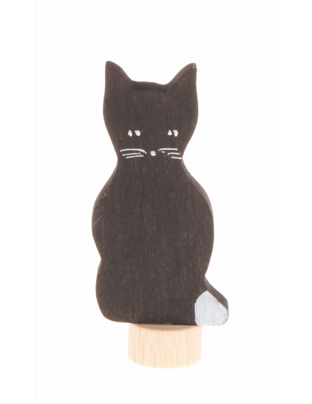 Zwarte kat voor verjaardagsring Zwarte kat voor verjaardagsring