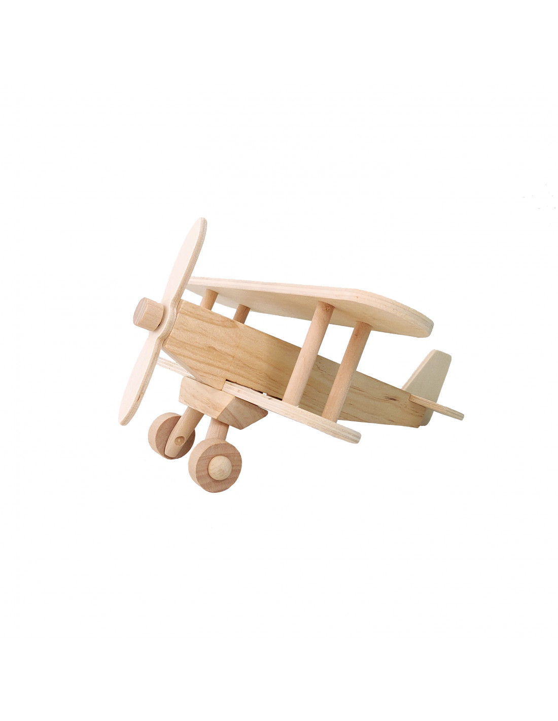 Ooit vee stad Houten vliegtuig bouwpakket - Duurzaam houten speelgoed