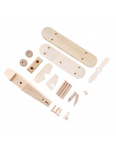 Houten vliegtuig bouwpakket 2