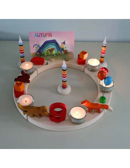 Kaarsenstandaard hout