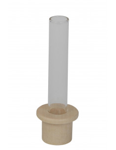 Glazen vaasje voor verjaardagsring