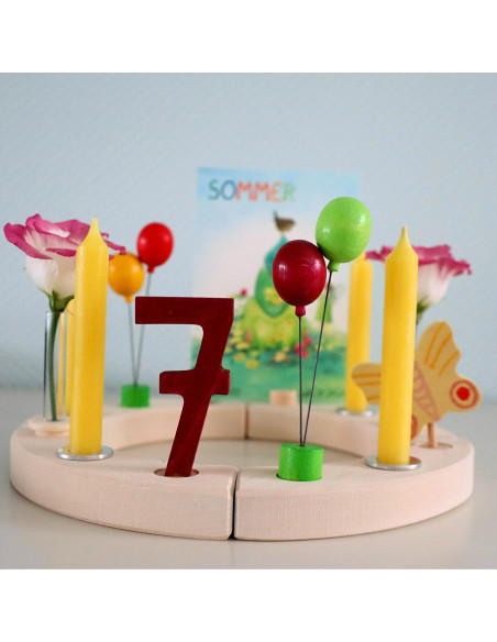 Glazen vaasje voor verjaardagsring