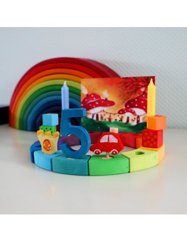 Cijfer 5 voor verjaardagsring