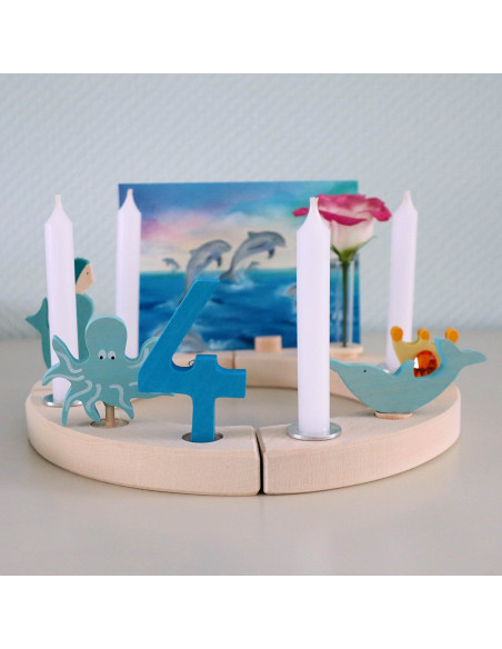 Cijfer 4 voor verjaardagsring