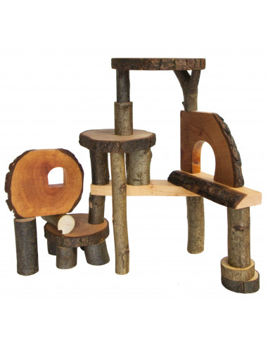 Blokkenset boomhuis klein