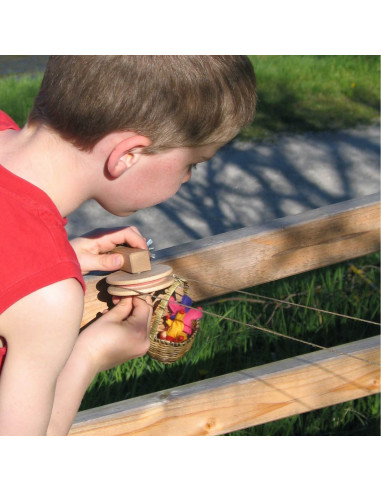 Kabelbaan met mandjes