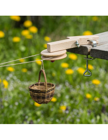 Kabelbaan met mandjes