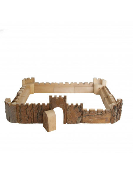 Kasteelblokken met boombast