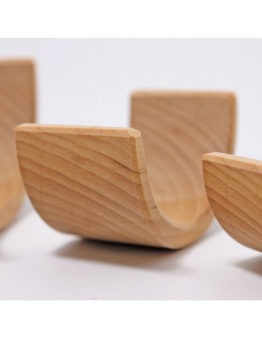 Kleine houten regenboog naturel