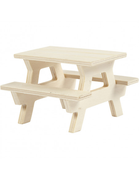 Picknicktafel miniatuur Picknicktafel miniatuur