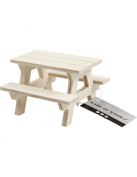 Picknicktafel miniatuur Picknicktafel miniatuur