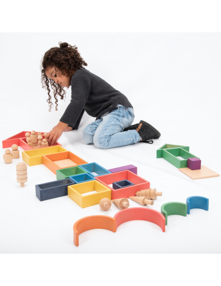 Regenboog + plankjes set