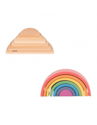 Regenboog + plankjes set