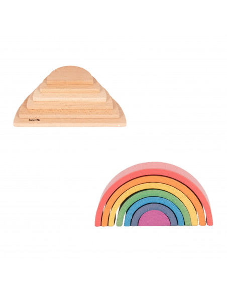 Regenboog + plankjes set