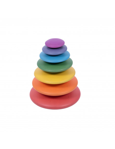 Houten stenen regenboog Houten stenen regenboog