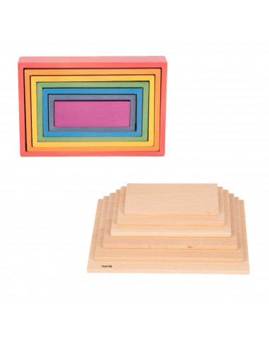 Slechte factor Gepensioneerde Regeren Rechthoek + plankjes - Duurzaam houten speelgoed