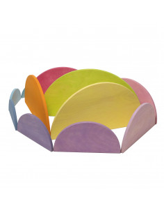 Halve cirkels pastel 2