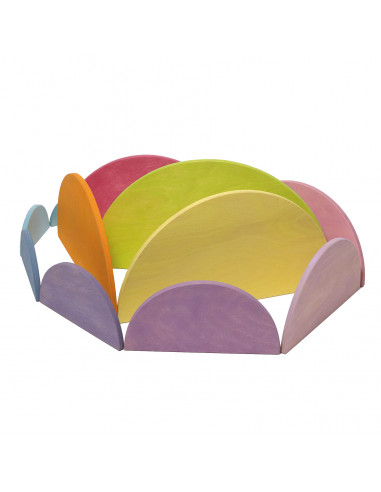 Halve cirkels pastel