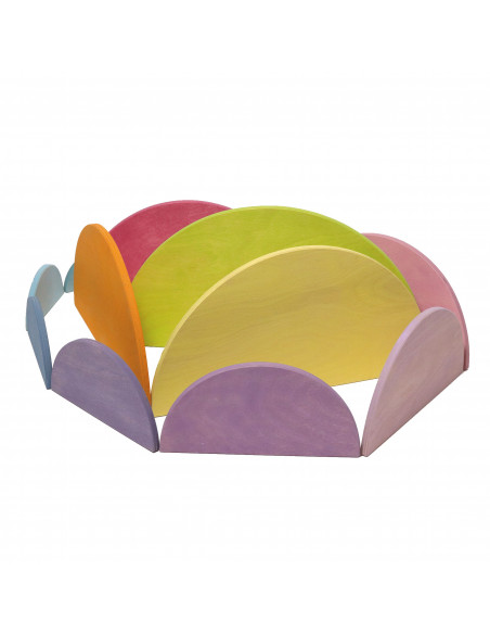 Halve cirkels pastel