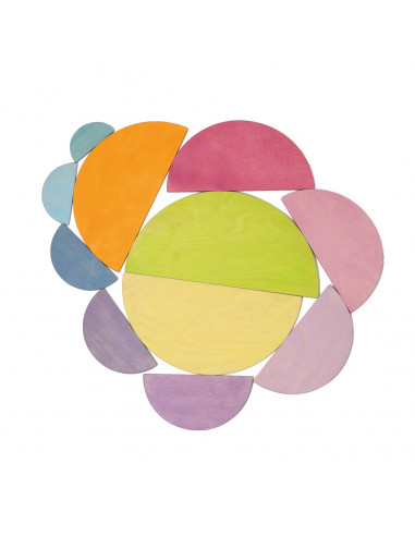 Halve cirkels pastel